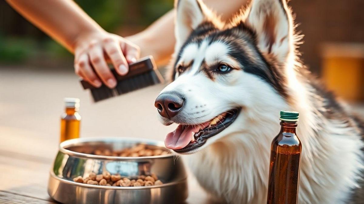 How I changed diet and supplements to reduce Husky shedding and keep fur shiny