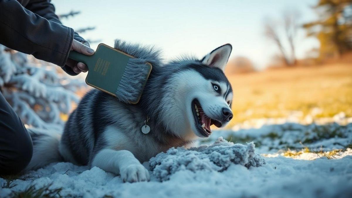 How I explain why my Husky blows coat twice a year and what causes it