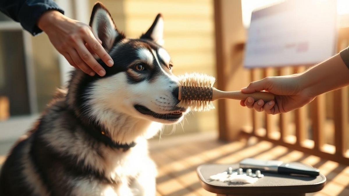 How I schedule brushing to use Effective ways to manage a Husky Siberiano's shedding season