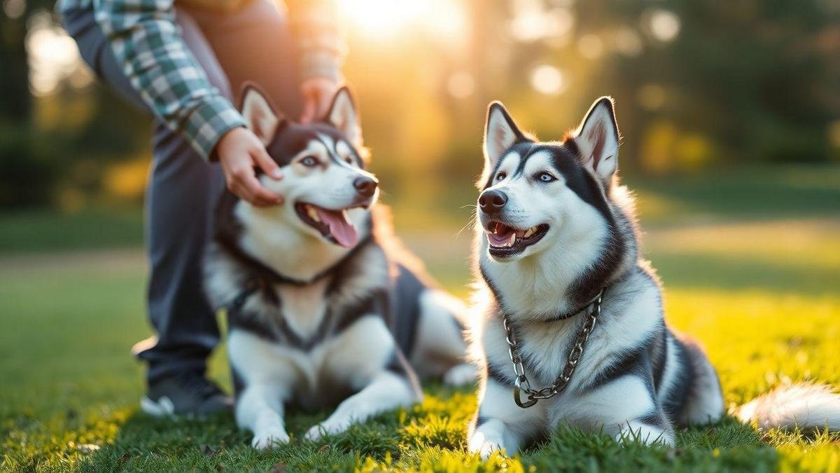 How I use positive reinforcement with my Husky