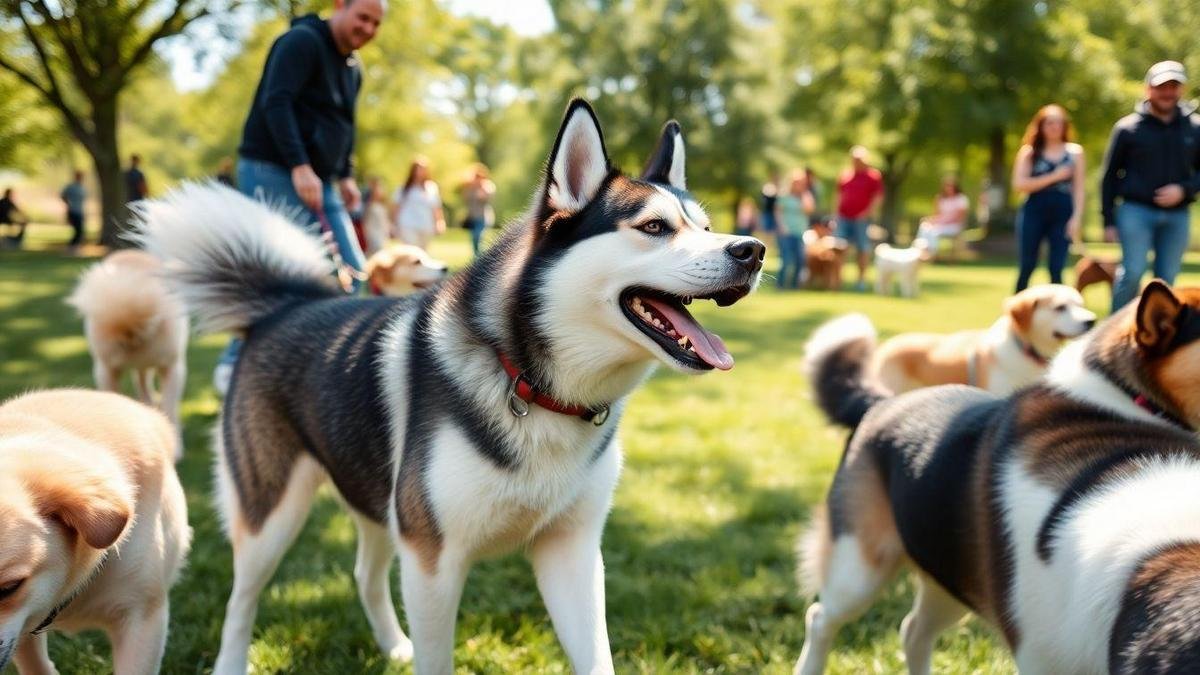 I Know My Husky Loves Company: social Siberian Husky and friendly husky nature