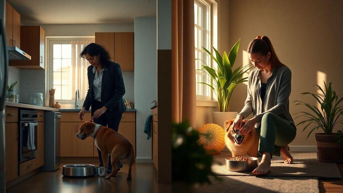 I plan a feeding schedule for work days and rest days