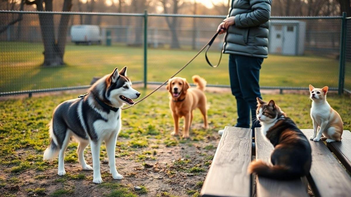 Step-by-step exposure perros husky